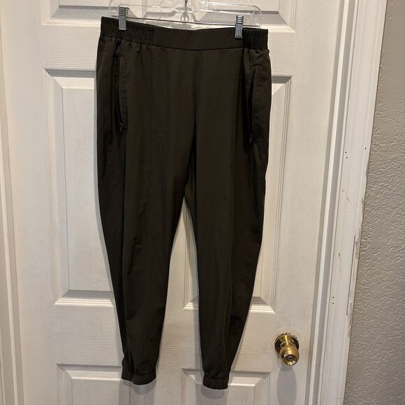 Old Navy‎ Active Joggers Women Green StretchTech Sports Athleisure Large - Picture 1 of 6